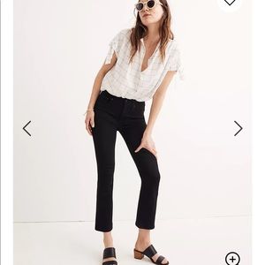 Madewell Cali Denim Boot Jeans - Black Frost